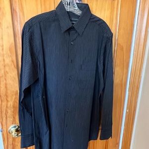 Men Via Europa Button Down Shirt Size Medium 15 Neck 32/33